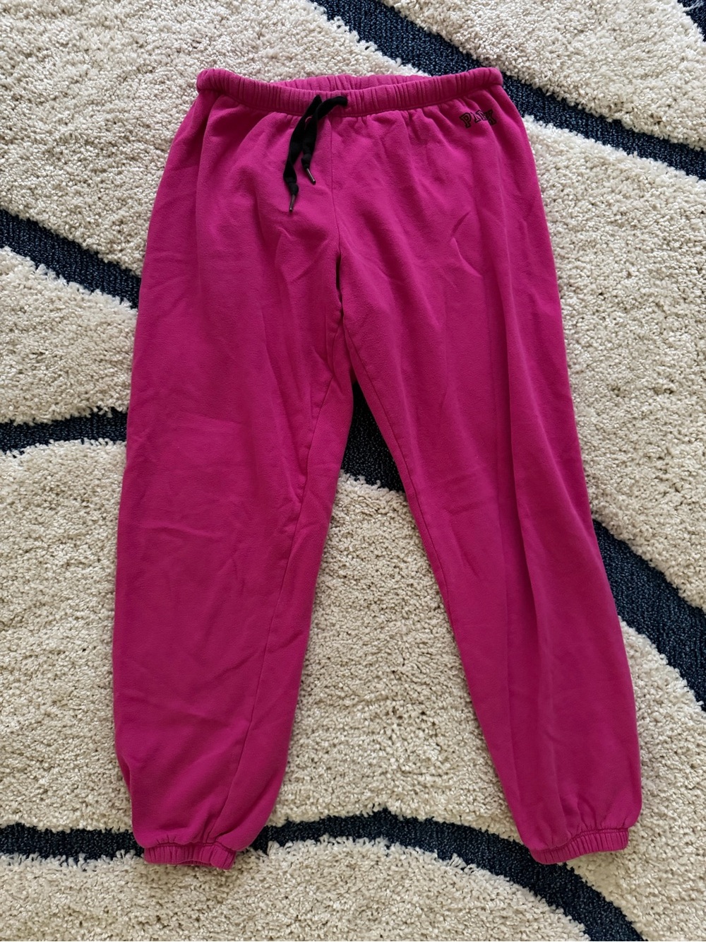 PINK Victoria's Secret Fuchsia Track Joggers